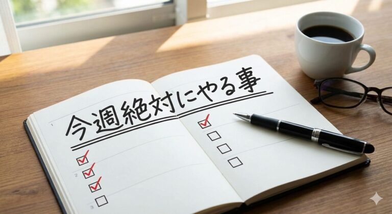 今週絶対にやる事